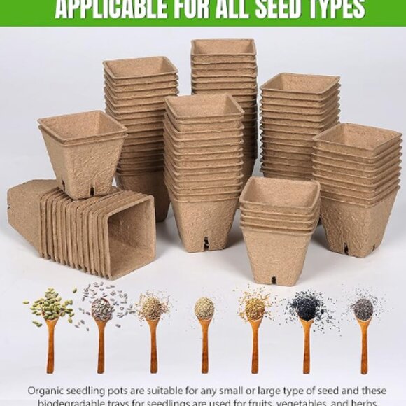 🚫sold🚫 Peat Pots Plastic Pots for Plant Propagation - Picture 3 of 3